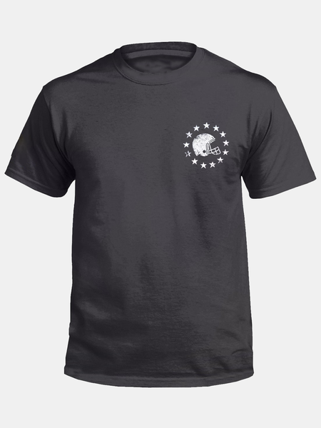 

Crew Neck America Flag Short Sleeve Shirts & Tops, Black, Men's t-shirts