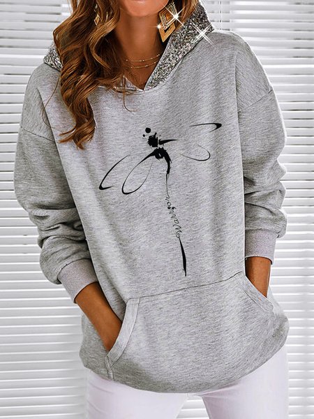 

Casual Plain Sweatshirt, Gray, Sweatshirts & Hoodies