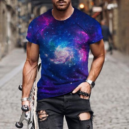 

Vintage Short Sleeve Crew Neck T-shirt, Color5, T-shirt