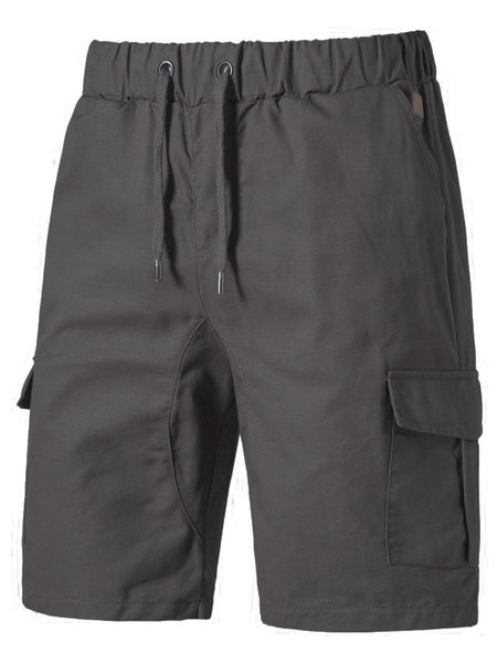 

Casual Solid Cargo Shorts, Deep gray, Men's shorts
