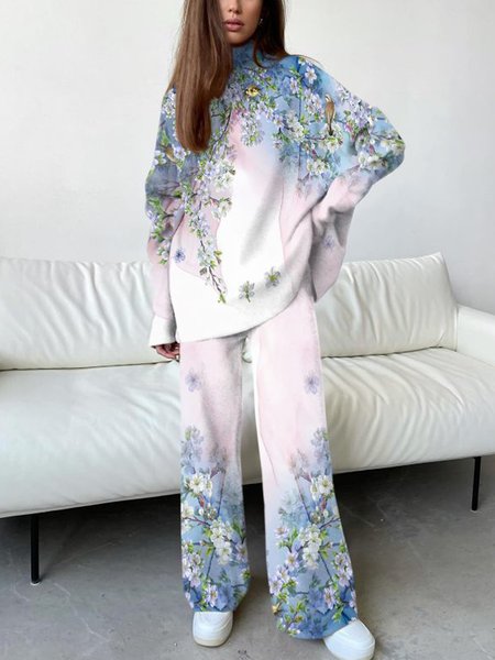 

Casual Floral Suits, Multicolor, Suit Set