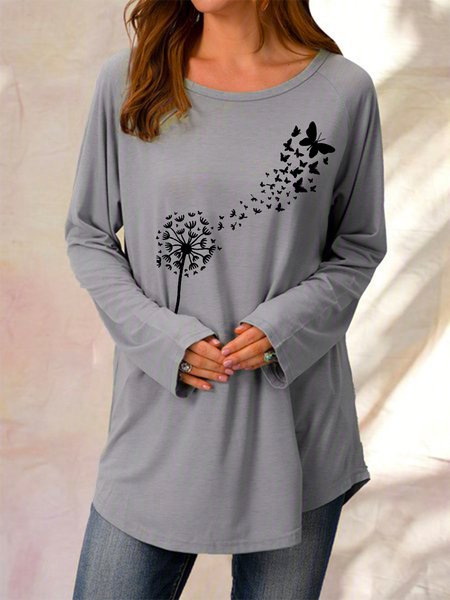 

Dandelion Butterflies Loosen Plants Casual Dresses, Gray, Hoodies&Sweatshirts