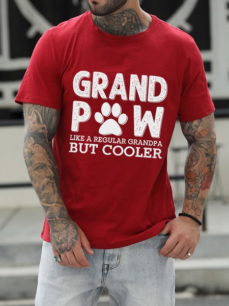 

Dog Grandpa Men‘s Shirts & Tops, Red, T-shirts