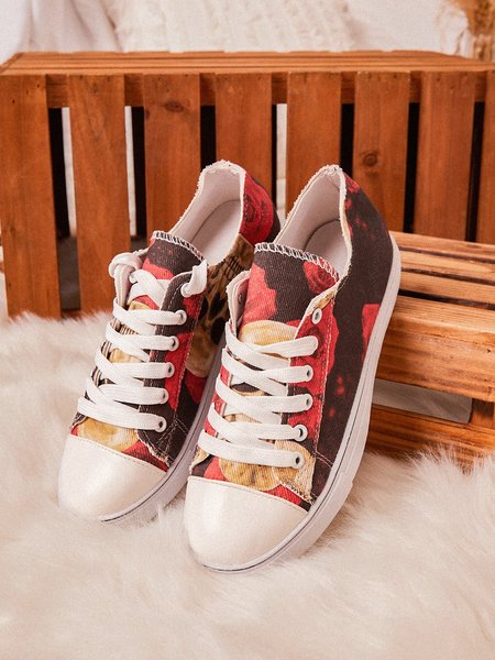 

Halloween Skull Canvas Shoes, As picture, Athletic & Casual Shoes