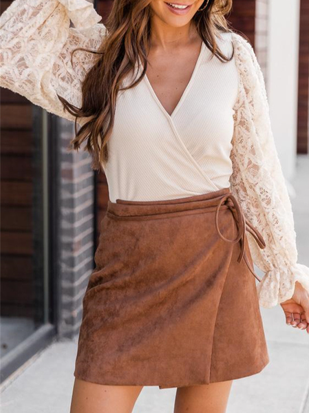 

Lady Regular Fit Shirts & Tops, Beige, Long sleeve tops