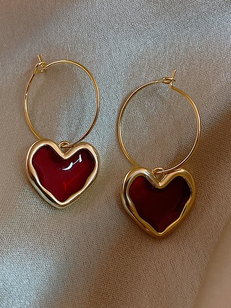 Love Circle Empty Earrings