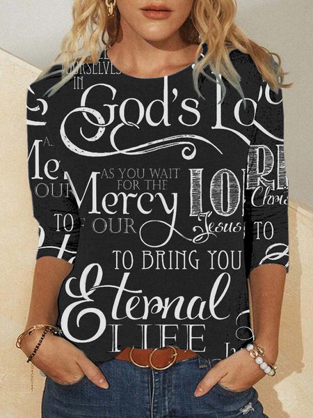 

God Casual Tops, Black, Long sleeves