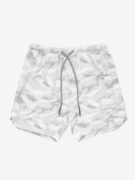 

Camo Pants, White-gray, Men's shorts