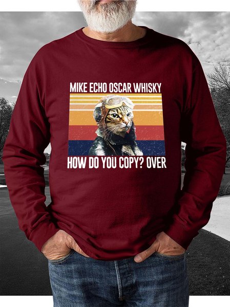 

Mike Echo Oska Whisky How Do You Copy Over Men's sweatshirt, Red, Hoodies&Sweatshirts