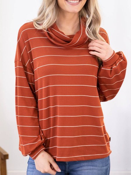 

Cotton Blends Tops, Brick red, Tops