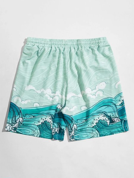 

Beach Sea Vacation Pants, As picture, Men's shorts