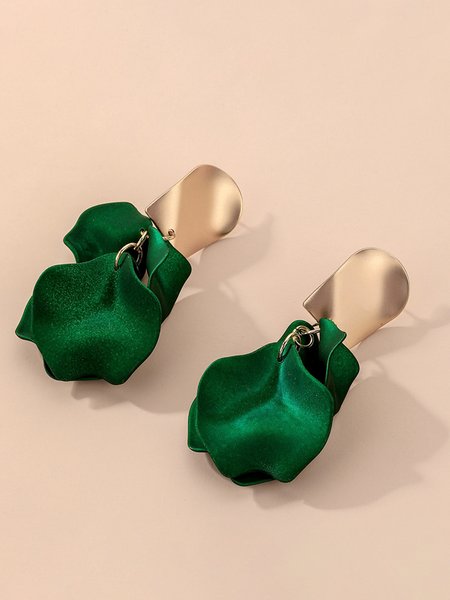 

Sexy Rose Earrings, Darkgreen, Earrings