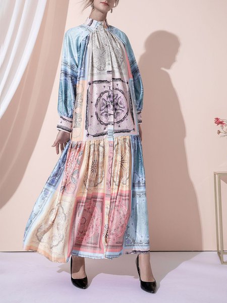 

Tribal Elegant Loosen Dresses, Pink, Boho dresses