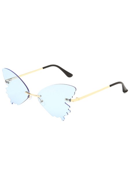 

Personalized Butterfly Frameless Glasses, Aqua blue, Accessories