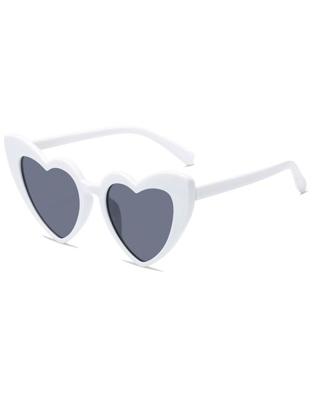 

Valentine's Day Love Heart Sunglasses, White, Accessories