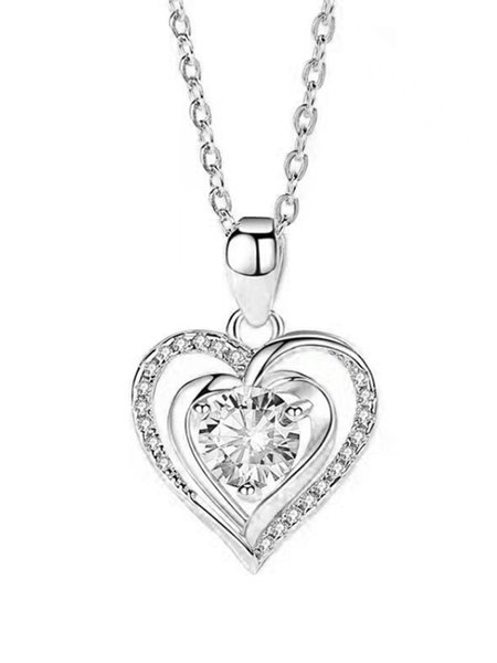Heart Of The Sea Heart Necklace, White, Necklaces
