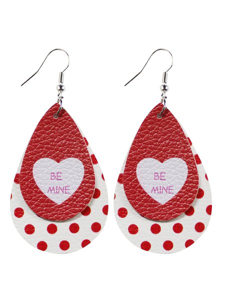 

Leather Heart Earrings, Color3, Earrings
