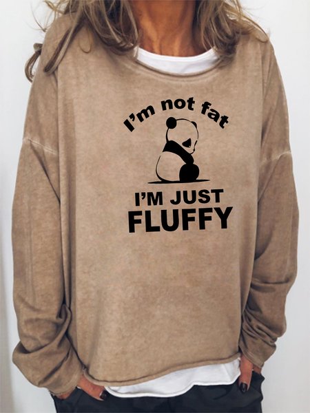 

I'm not fat I'm just fluffy Sweatshirt, Khaki, Hoodies&Sweatshirts