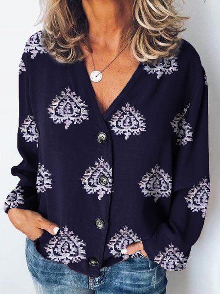 

Ethnic Tribal Shirts & Tops, Purplish blue, Blouses & Shirts