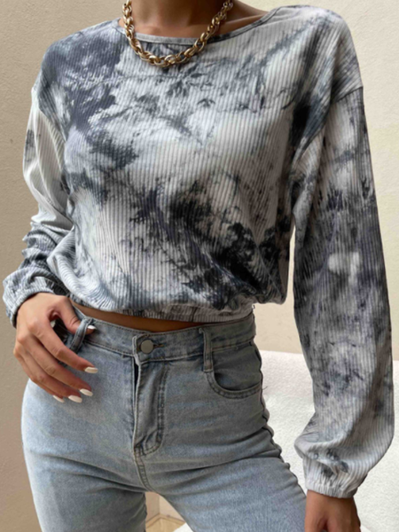 

Statement Crew Neck Shirts & Tops, Flower, Long sleeve tops