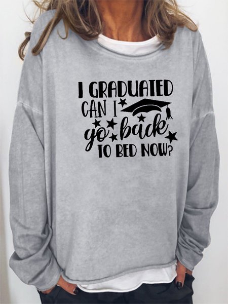 

I Graduated Sweatshirt, Gray, Hoodies&Sweatshirts