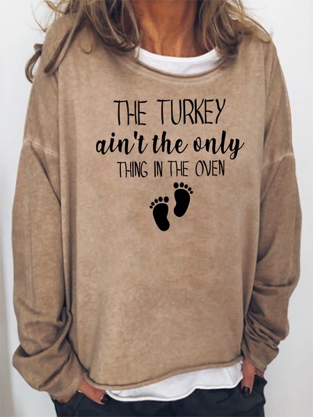 The Turkey Ain't the Only thing in the Oven Sweatshirts, Khaki, Hoodies&Sweatshirts