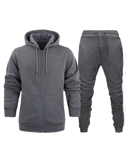 

Sports long-sleeved hooded casual suit, Two-pieces