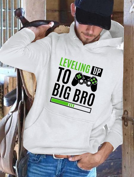 

Leveling Game Men's hooded sweatshirt, White, Hoodies&Sweatshirts