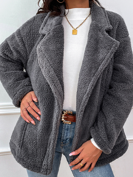 

Basics Off Shoulder Outerwear, Gray, Coats