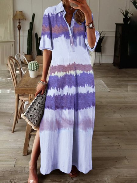 

Regular Fit Dresses, Gray purple, Maxi Dresses