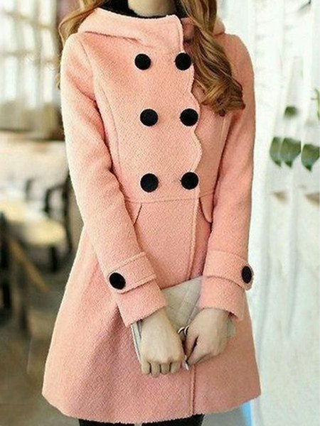

Vacation High Neck Coat, Pink, Coats