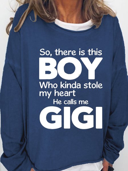 

Funny Gigi This Boy Who Kinda Stole My Heart He Calls Me Gigi Sweatshirt, Dark blue, Hoodies&Sweatshirts