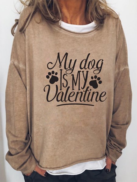 

Dog Mom Dog Lover Casual Sweatshirt, Khaki, Hoodies&Sweatshirts
