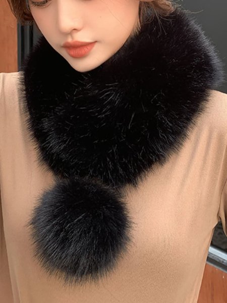 

Plain Elegant Scarf, Black, Scarves