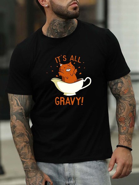 

It’s All Gravy Men's T-shirt, Black, T-shirts
