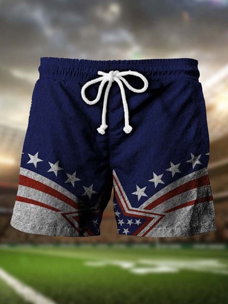 

Patriotic Shorts, As picture, Men's shorts