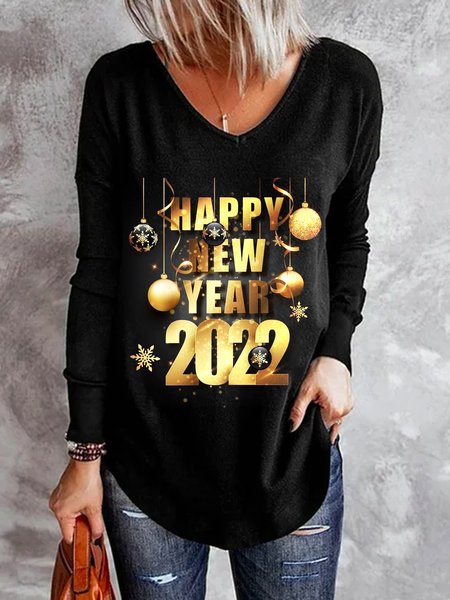 

2022 Casual Loosen Shirts & Tops, Black, Tops