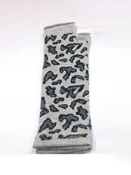

Acrylic Leopard Print Thermal Gloves, Darkgreen, Women Gloves