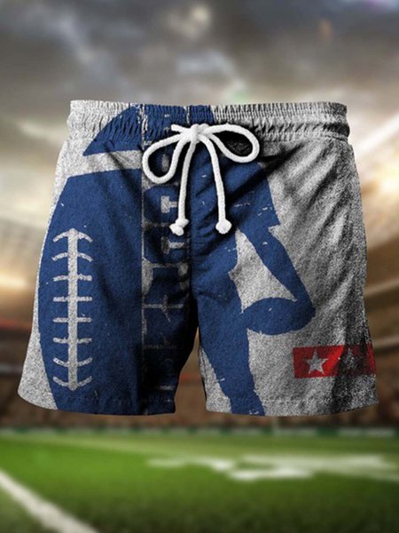 

Casual Pockets Pants, As picture, Men's shorts