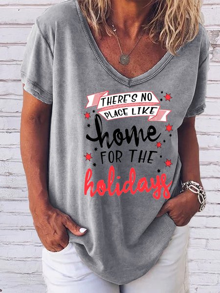 

There's no place like home for the holidays T-shirt, Gray, T-shirts
