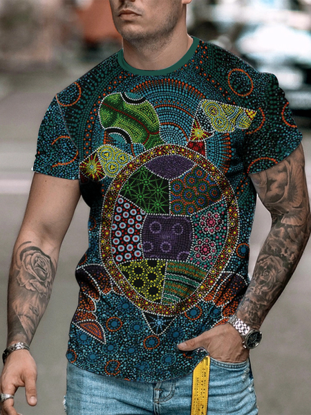

Sea turtles Vacation Short Sleeve Shirts & Tops, As picture, Men's t-shirts
