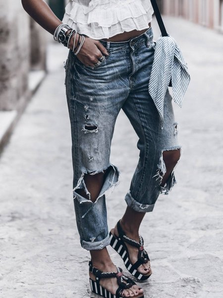 

Daily Blue Long Denim Jeans, Denim blue, Jeans