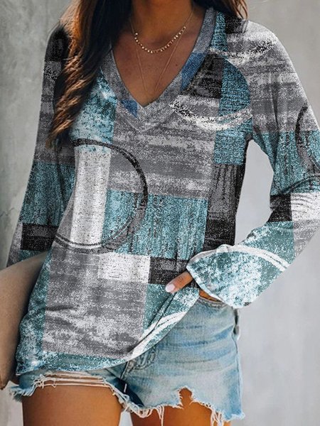 

Color Block Raglan Sleeve Vintage Shirts & Tops, Blue, Tees & T-shirts