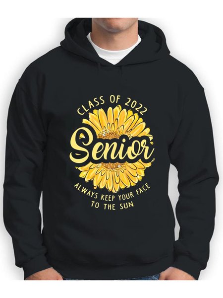 

New Year's Chrysanthemum Pattern Men's And Women's Same Style Tee, Black, Hoodies