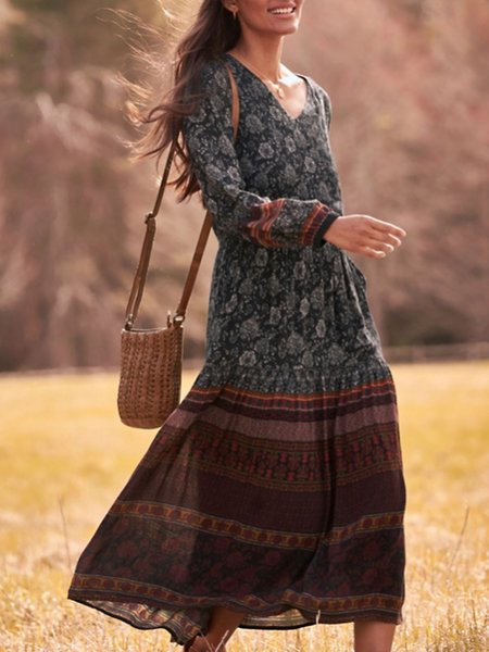 

Loosen Vacation Dresses, Black, Maxi Dresses
