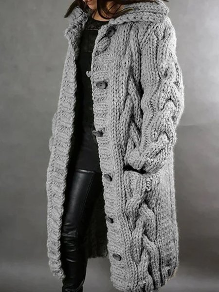 

Vintage Cotton-Blend Outerwear, Gray, Jackets& Coats