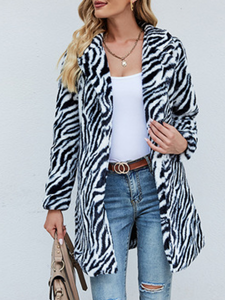 

Casual Household Daily Vintage Loosen Outerwear, Black, Coats