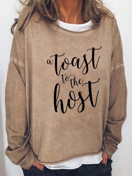 

Toast to the host Women's sweatshirt, Light brown, Hoodies&Sweatshirts