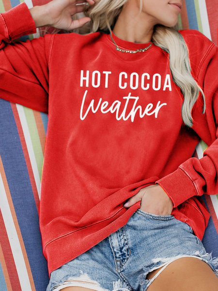

Hot Cocoa Weather Sweatshirt, Red, Hoodies&Sweatshirts