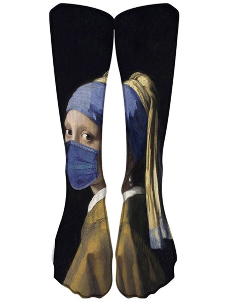 

Personalized Painting Print Socks, Color3, Socks